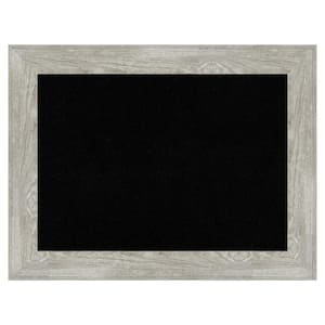 Dove Greywash Framed Black Corkboard 34 in. x 26 in. Bulletine Board Memo Board