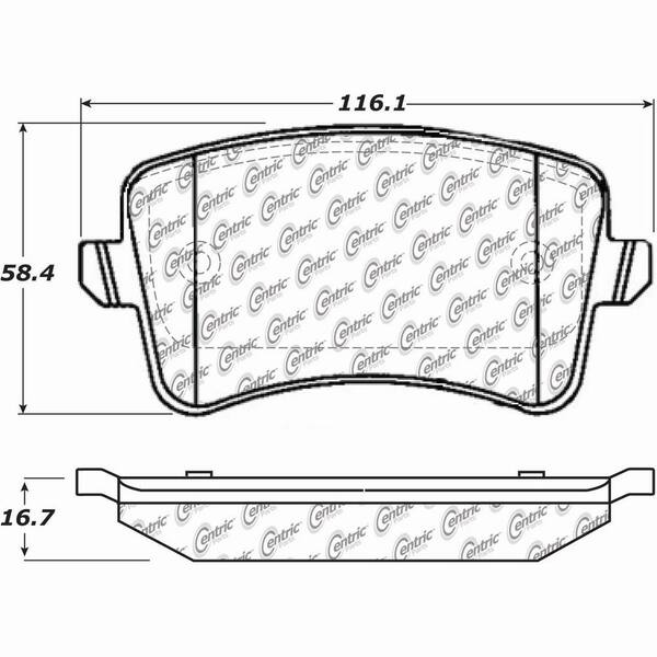 Centric Parts Disc Brake Pad Set