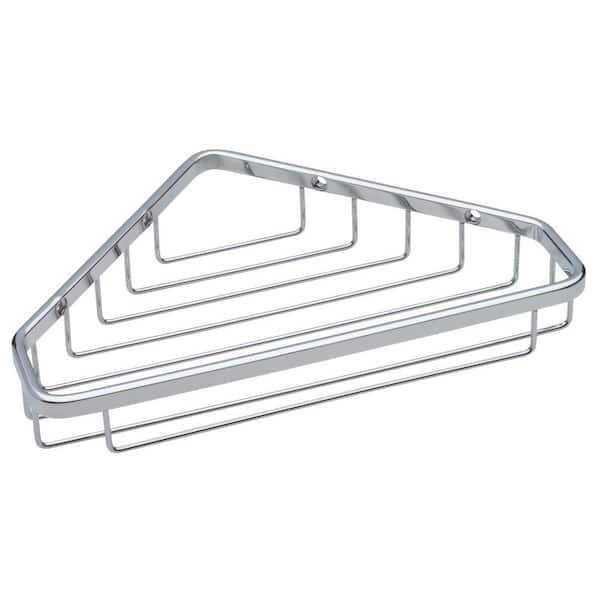 Franklin Brass Large Wire Corner Shower Caddy in Bright Stainless