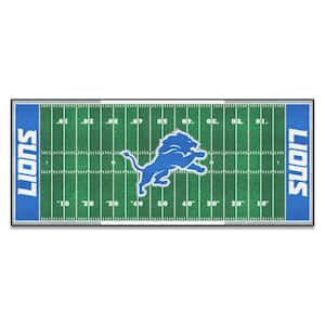 Detroit Lions 3 ft. x 6 ft. Football Field Rug Runner Rug