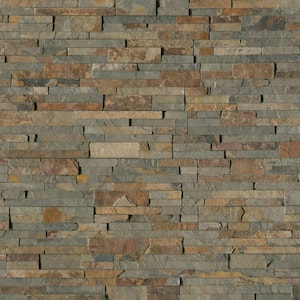 Natural Earth Ledger Panel 6 in. x 24 in. Splitface Slate Wall Tile (35 cases/210 sq. ft./pallet)