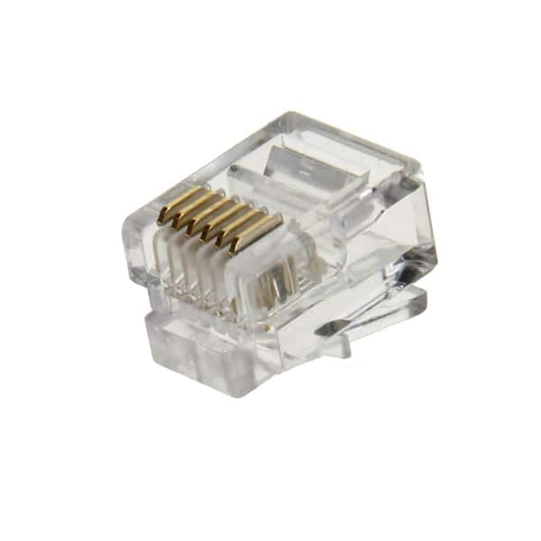 IDEAL 25-Pack Cat6 Rj45 Modular Plug in the Voice & Data Connectors  department at