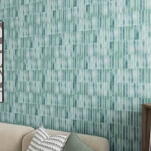 Colorido Ceramic 4 in. x 12 in. x 8mm Subway Wall Tile - Mint Sample (1 Piece)