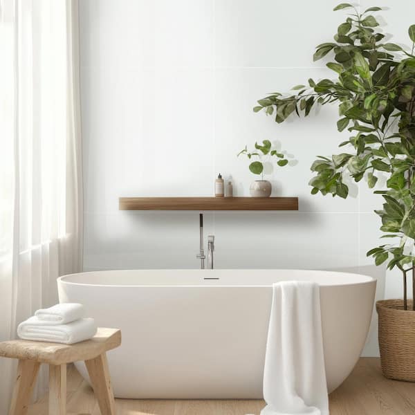Glacier Peak 32 in. x 32 in. Polished Porcelain Stone Look Floor and Wall Tile (14.22 sq. ft./Case)