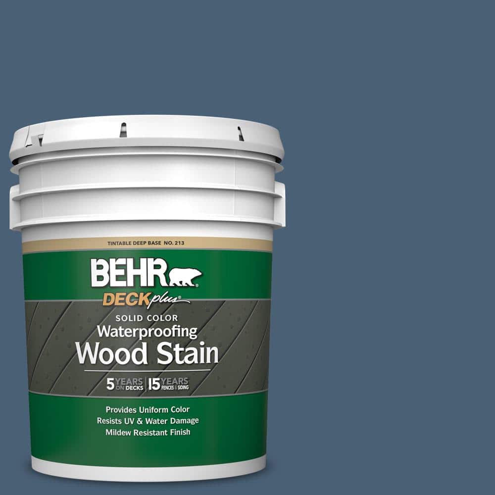5 gal. #PPU14-19 English Channel Solid Color Waterproofing Exterior Wood St