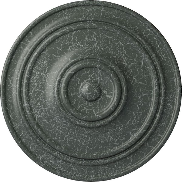 Ekena Millwork 2-3/8" x 21-7/8" x 21-7/8" Polyurethane Classic Ceiling Medallion Moulding Athenian Green Crackle