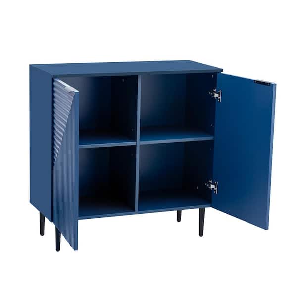 CHRISTOPHER KNIGHT HOME Mirodd Navy Blue 35 in. H Modern 2 Door