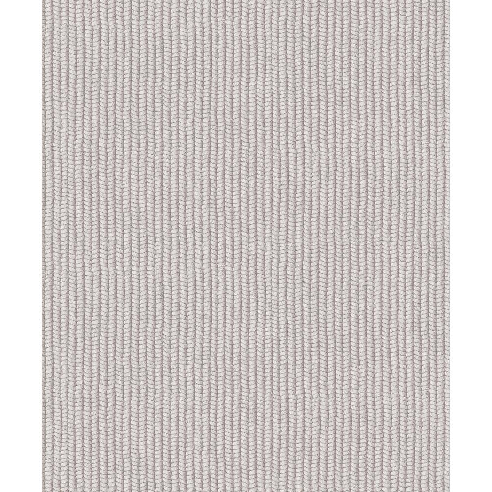 Flora Collection Pink Rope Weave Matte Finish Non-Pasted Vinyl on Non-Woven