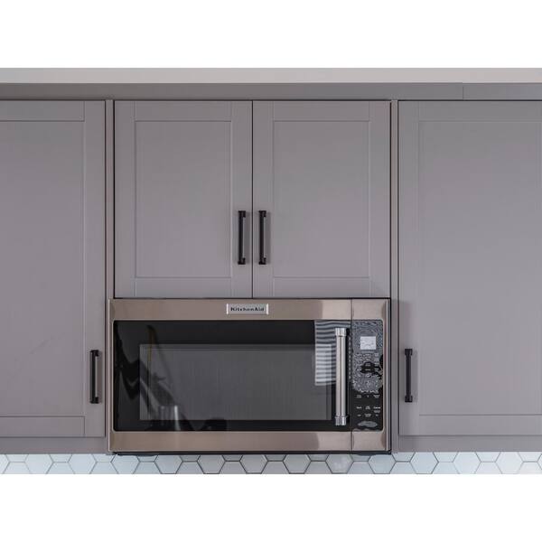 Newage S Home Kitchen Gray Particle Board Shaker Ext Corner Wall Cabinet With Soft Close Door 27 In W X D 36 5 H 82034 Newage S Home Kitchen Gray, Wall Microwave Cabinet 27