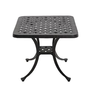 Square Aluminum 20.87 in. x 20.87 in. x 18.50 in. Outdoor Coffee Table