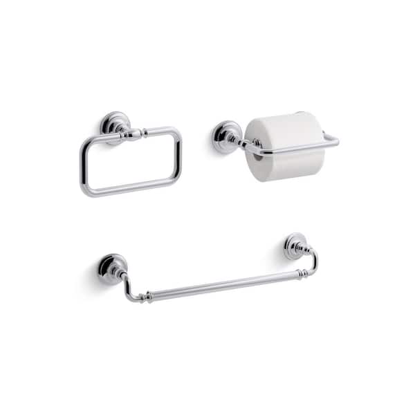 Artifacts 3-Piece Bath Hardware Set in Polished Chrome