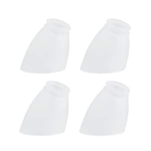 5-5/8 in. Frosted Slant Rim Ceiling Fan Replacement Glass Shade (4-Pack)