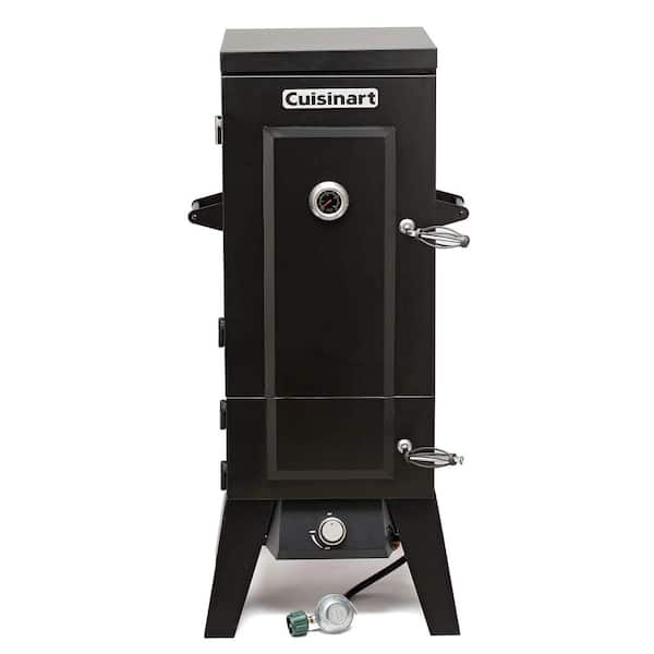 ITOPFOX 36 in. Vertical Propane Gas Smoker in Black with Temperature and Smoke Control and 4 Removable Shelves
