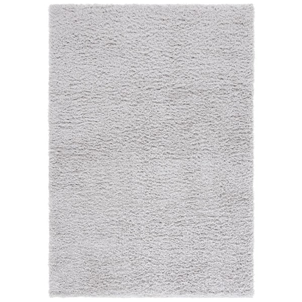 Lindsay Shag 5 ft. x 8 ft. Gray Modern Solid Area Rug