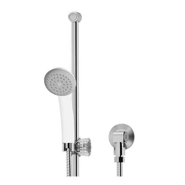 Symmons T-300 Wall/Hand Shower & Slide Bar in Polished Chrome - 1.5 GPM ...