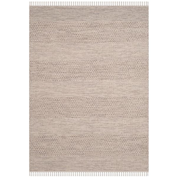 SAFAVIEH Montauk Ivory/Steel Gray 4 ft. x 6 ft. Geometric Area Rug