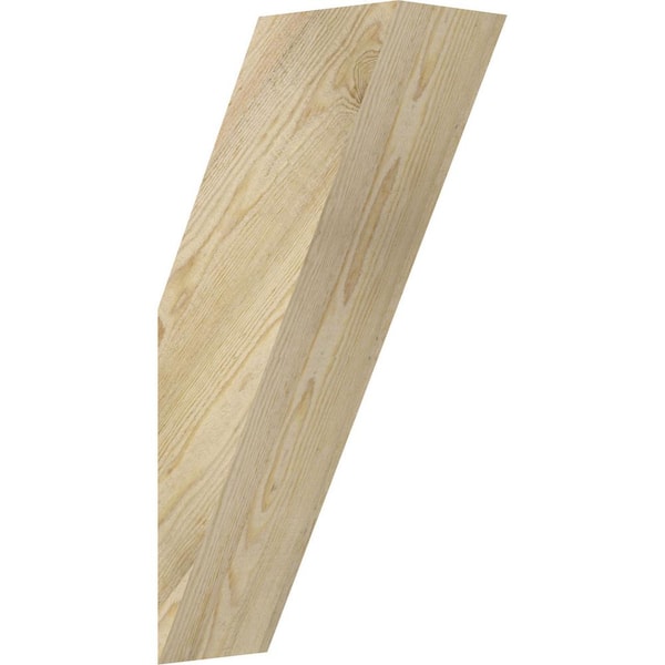 Ekena Millwork 6"W x 12"D x 24"H Traditional Rough Sawn Knee Brace, Douglas Fir
