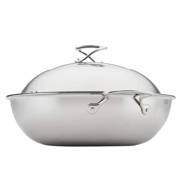 Circulon Clad Stainless Steel Wok and Hybrid SteelShield and