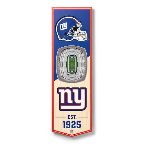 YouTheFan NFL New York Giants 6 in. x 19 in. 3D Stadium Banner-MetLife  Stadium 0954118 - The Home Depot