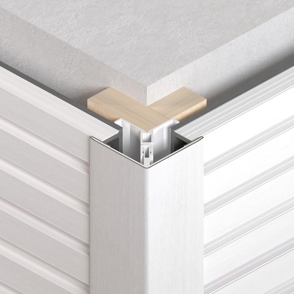 NewTechWood Alusions 2.87 in. x 3.56 in. x 8 ft. Arctic Snow White