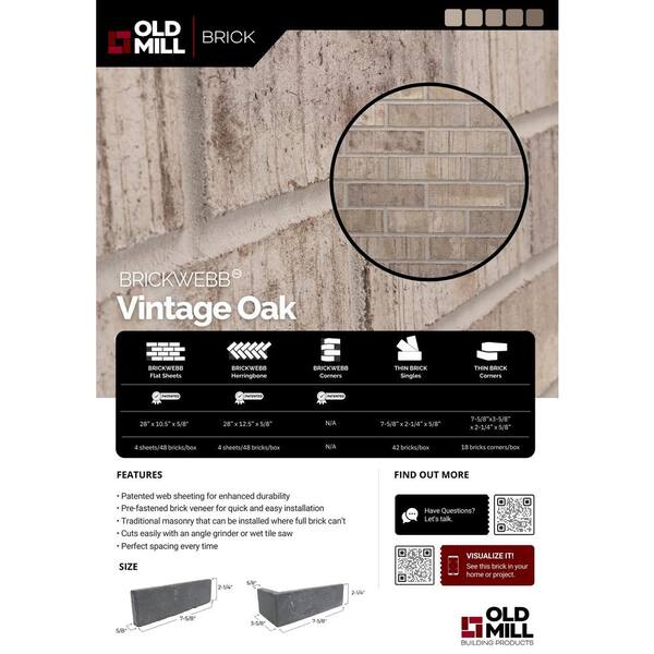Old Mill Brick 7.625 in. x 10.5 in. x 0.625 in. Brickwebb