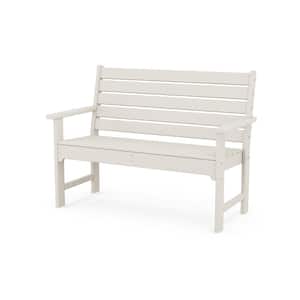 Monterey Bay 48 in. 2-Person Sand Castle Plastic Outdoor Bench