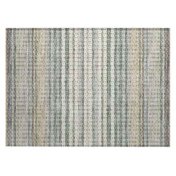 Chantille Machine Washable Indoor/Outdoor Abstract ACN2823 Basil 2 ft. x 3 ft. Accent Rug