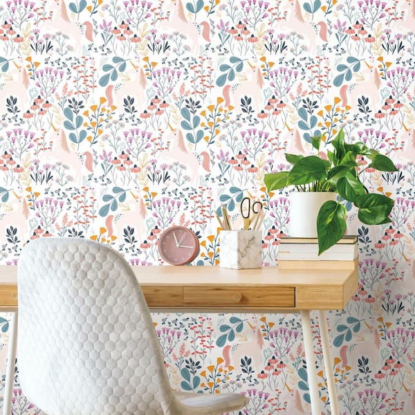 28.29 sq. ft. Unicorn Paradise Peel and Stick Wallpaper