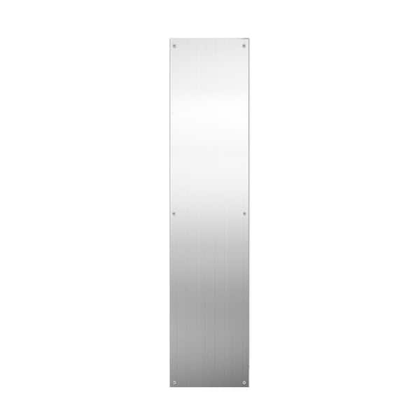2-Pack 4 x 16 in. Aluminum Door Kick Plates for Swinging Doors
