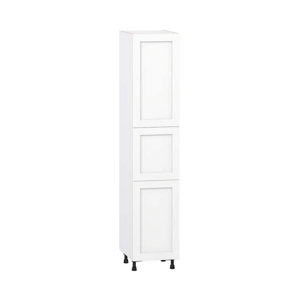 Milton 18 in. W x 24 in. D x 89.5 in. H Assembled Shaker Pantry Kitchen Cabinet in Bright White