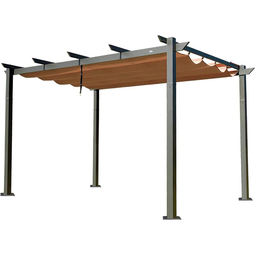 domi outdoor living 13 ft. W x 10 ft. D Aluminum Pergola with Weather