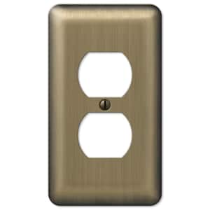 Brass 1-Gang 1-Duplex/ 1-Single Wall Plate (1-Pack)