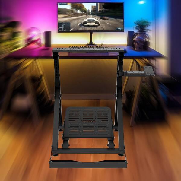SKYSHALO Foldable Racing Steering Wheel Stand, Height