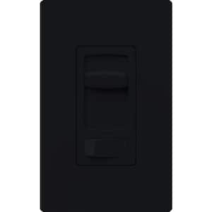 Skylark Contour Dimmer Switch for Electronic Low-Voltage, 300-Watt/Single-Pole or 3-Way, Black (CTELV-303P-BL)