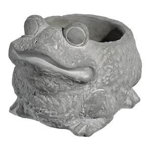 Cement Buddies Small Natural Cement Frog Planter