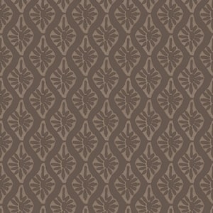 Nova Carob Brown Peel and Stick Wallpaper