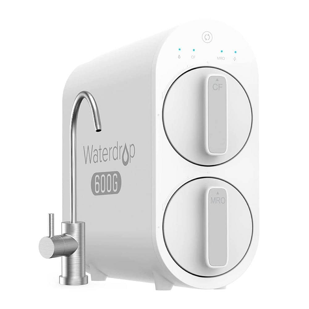 Under Sink Reverse Osmosis Water Filtration System 7-Stage Tankless RO Water Filter System 2:1 Pure to Drain FCC Listed