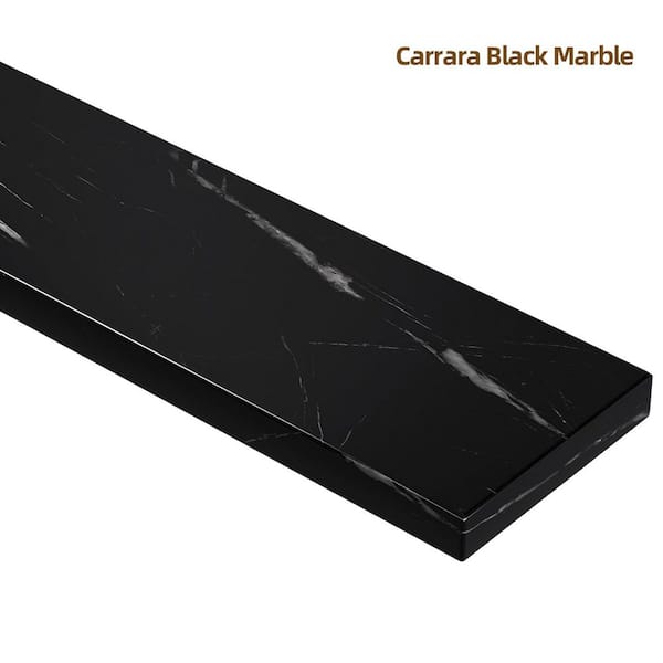 Zeafive 24 in. W Marble Vanity Backsplash for Countertop Threshold