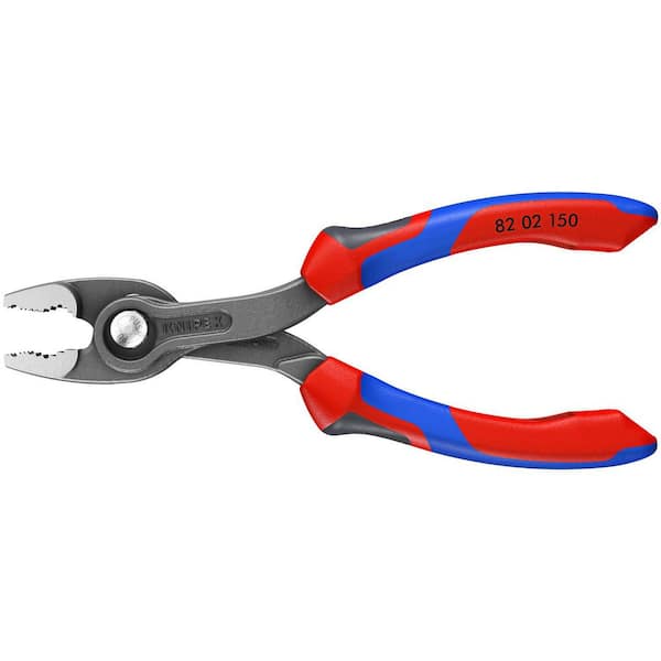 KNIPEX 6 in. TwinGrip Slip Joint Pliers 82 02 150 SBA - The Home Depot