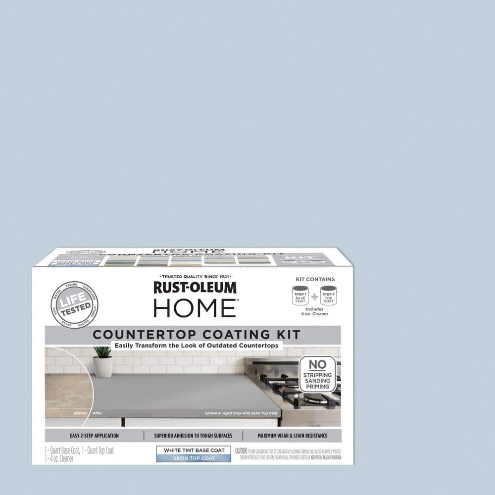 Rust-Oleum Home 1 qt. Icy Gray Satin Interior Countertop Paint Kit