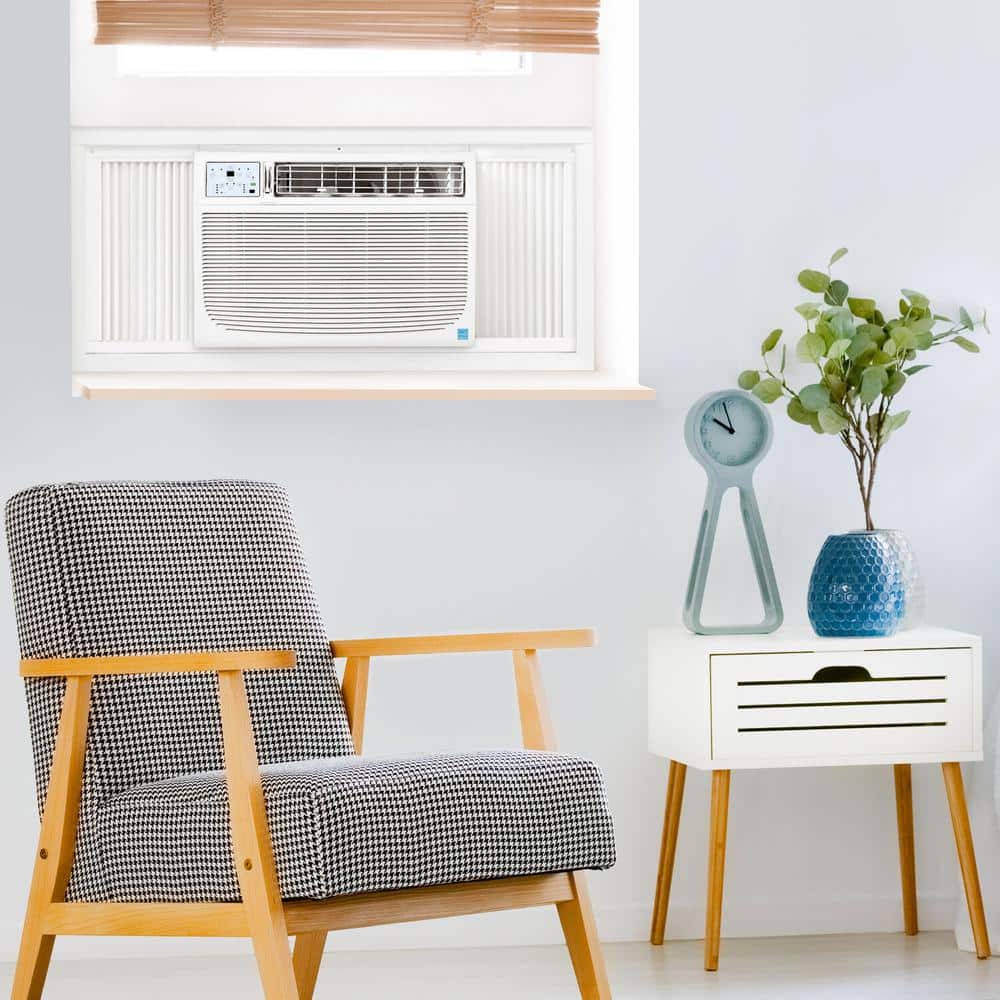 White 18,000 BTU Window Air Conditioner with Remote Control