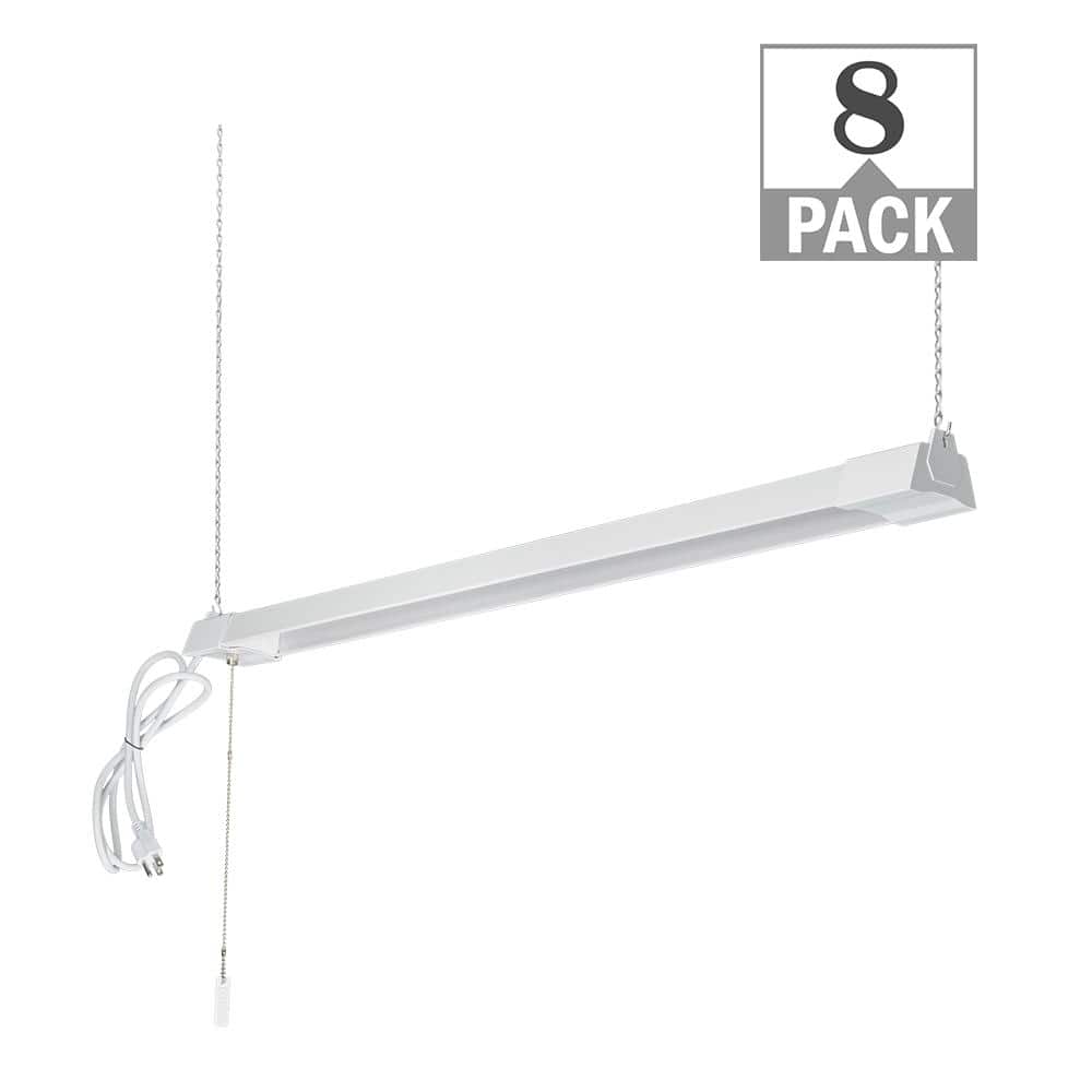 3 ft. Plug-in LED Shop Light with Pull Chain 3000 Lumens Garage Light Works