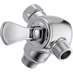 3-Way Shower Arm Diverter for Handheld Shower Head in Chrome