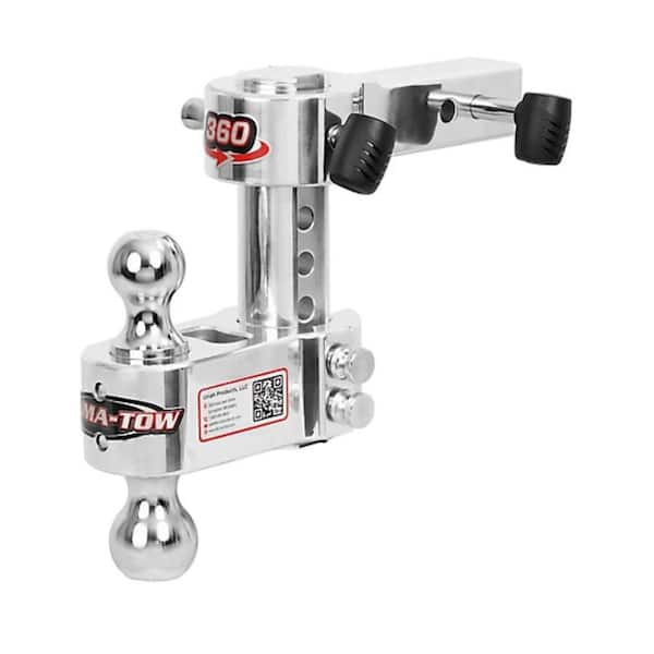 360° Adjustable Trailer Hitch for 2 in. Receiver, 15000 lb. GTW, Chrome