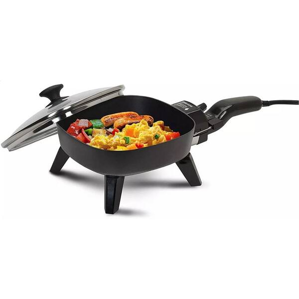 Elite Cuisine EFS050 7" Electric Skillet with Glass Lid