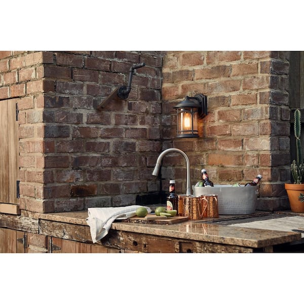 Marblehead 1-Light Bronze Outdoor Wall Lantern Sconce
