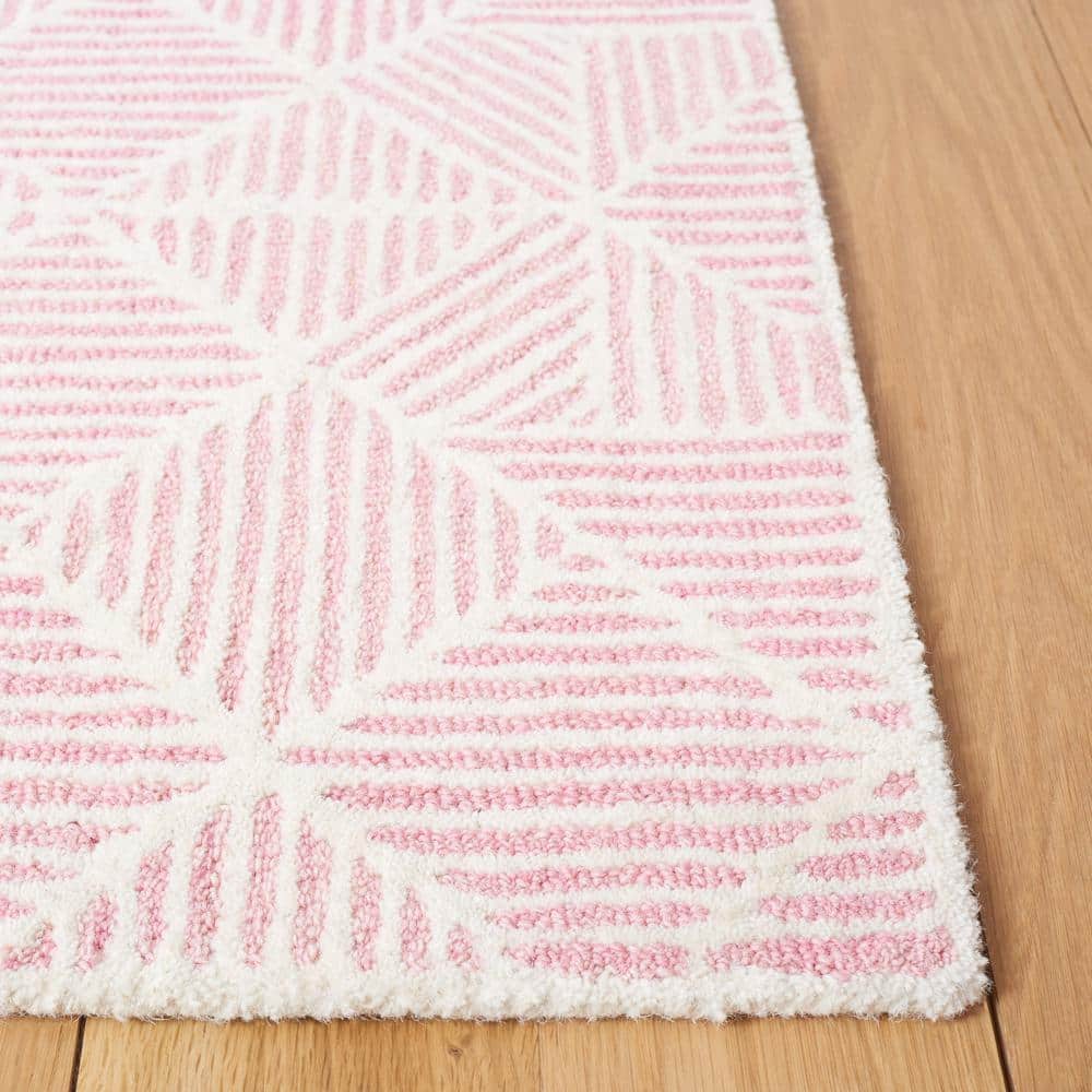 Abstract Blue 8 ft. x 10 ft. Geometric Area Rug - thumbnail 5