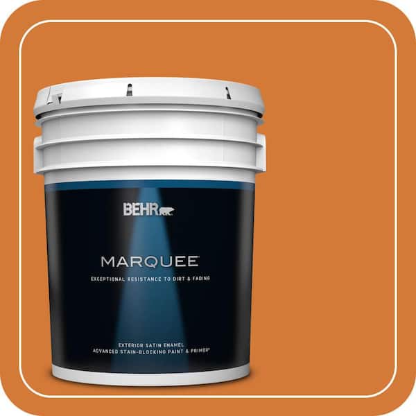 BEHR MARQUEE 5 gal. #T17-19 Fired Up Satin Enamel Exterior Paint & Primer
