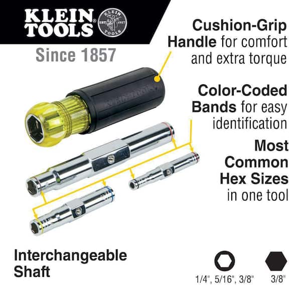 Klein Tools - Multi Bit Screwdriver and Nut Driver Set  3 Piece