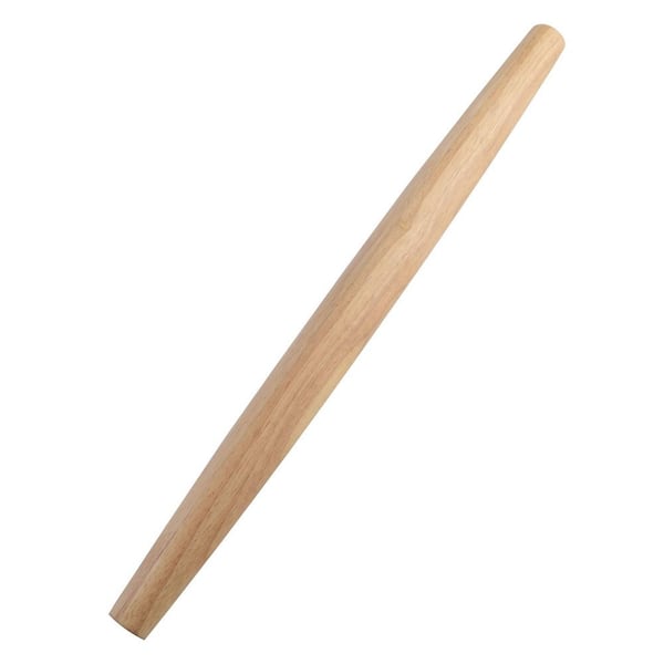17 in. Wooden Rolling Pin with Tapered Design, for Fondant, Pie Crust, Cookie, Pastry, Dough, Essential Kitchen Utensil